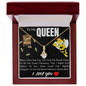 To My Queen bee - To My Queen soulmate - Forever Love Necklace Birthday Gift For Wife - To My Wife Necklace Anniversary Gift For Wife - Gift For Wife - Necklace For Wife - I  love you