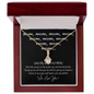 Mom Cute Memorable Mother's Day Gift - We Love You - Personalized Anniversary Gift for Wife -  Valentines Day Gift - Necklace with love message for wife  -  Gift For Her, Personalizes Jewelry -  Handmade