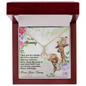 Love Message Gift for Mother - To My Mommy From Your Tummy Ryan Giraffe - To My Mom Necklace - Mother's Day Gift - Birthday Gift Necklace Handmade