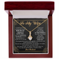 To My Wife Loving Your Husband - To My Wife Necklace From Husband - To My Soulmate Necklace For Women - Necklace For Wife From Husband