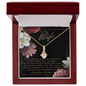 To My Wife Wedding Anniversary Gift - To My Queen - To My Wife Necklace With Message Card - Anniversary Gift For Wife - To My Wife Necklace Anniversary Gift For Wife