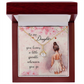 To My Daughter Necklace From Dad With Heartfelt Message & Elegant Box, Gifts For Daughter From Mom, Beautiful Jewelry Gift From Love Daddy Mommy On Graduation, Birthday 2026, Wedding, Valentine's Day
