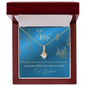 To My Wife Necklace - BEAUTIFUL EID GIFT FOR WIFE - LOVE KNOT - To My Wife Necklace From Husband - To My Soulmate Necklace For Women- Necklace For Wife From Husband - Gift for Eid Mubarak