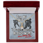 To My Wife Necklace - Romantic Gift for Wife - White Gold Pendant - Puckin' Awesome Hockey Mom - Happy Mothers Day - I Love You! - Anniversary Gift For Wife - Wife Gift From Husband