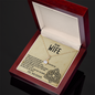 To My Wife Necklace, Valentines Day Gifts for Wife -  Wife Birthday Gift - Necklace for Your Wife - an Eternal Love - Love Your Husband - to My Wife Necklace With Message Card - Wife Birthday Gift - Anniversary Gift for Wife From Husband