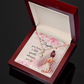 To My Daughter Necklace From Dad With Heartfelt Message & Elegant Box, Gifts For Daughter From Mom, Beautiful Jewelry Gift From Love Daddy Mommy On Graduation, Birthday 2026, Wedding, Valentine's Day