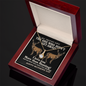 I Love You More Than Hunting - To My Trophy Wife - White Gold Name Necklace - To My Wife Necklace - Valentines Day Gifts For Wife - Hunting Neckless for wifey - Romantic Neckless gift for soulmate