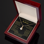To My Wife Necklace With Message Card - wife gift from husband future husband - Golden colour Neckless for Beloved wife - White Gold Name Necklace - Personalizes Jewelry  Handmade - Love Gift for her