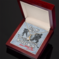 To My Wife Necklace - Romantic Gift for Wife - White Gold Pendant - Puckin' Awesome Hockey Mom - Happy Mothers Day - I Love You! - Anniversary Gift For Wife - Wife Gift From Husband