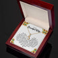 Gift For Wife - Unconditional Love - Love Knot - To My Wife Necklace From Husband - To My Soulmate Necklace For Women - Diamond colour Neckless for Beloved wife, Pretty Neckless Gift for wifey,