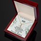 to My Wife Necklace With Message Card - Anniversary Gift for Wife - Couple Necklace Set - Friendship Necklaces - Customize Couple Necklace - Handmade Necklace for Wife