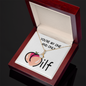 To My Wife Necklace- Valentines Day Gifts for Wife - Special Love Knot Necklace From Husband - Gift for Wife You're My One and Only - to My Wife Necklace From Husband - White Gold Pendant