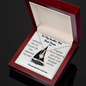 To My Smokin' Hot First Mate - Admired Your Jib Forever Love Necklace - To My Queen - To My Wife Necklace Anniversary Gift For Wife - Gift for wife - Handmade Necklace