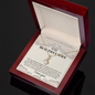 To My Beautiful Wife Necklace - Forever Love Necklace for wife - I Love You - Gift from Husband - Best Gift for her - Romantic message card - Couple Necklace Set