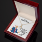 Gift for wife - Anniversary Gift for wife - Elegant Style Clavicle Necklace For Wife Girlfriend Valentine's Day - Love knot Pendant Necklace -  Message Card for wife