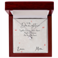 To My Daughter Meaningful Message Card Jewelry Box, Gift for Daughter's Birthday Graduation, Thoughtful for Her from Mom, 2026 Birthday Alluring Beauty Necklace