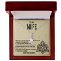 To My Wife Necklace, Valentines Day Gifts for Wife -  Wife Birthday Gift - Necklace for Your Wife - an Eternal Love - Love Your Husband - to My Wife Necklace With Message Card - Wife Birthday Gift - Anniversary Gift for Wife From Husband