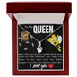To My Queen bee - To My Queen soulmate - Forever Love Necklace Birthday Gift For Wife - To My Wife Necklace Anniversary Gift For Wife - Gift For Wife - Necklace For Wife - I  love you