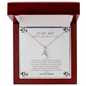 To My Wife - Woman of My Dreams - Necklace - To My Wife Necklace With Message Card - Hand-made Neckless for Beloved wife - Best Birthday Gift for her - Anniversary Gift for her
