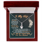 To My Wife I'll Be By Your Side Love Your Husband -To My Soulmate Necklace For Women -  To My Wife Necklace From Husband - Wife Birthday Gift - Anniversary Gift For Wife from Husband