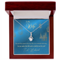 To My Wife Necklace - BEAUTIFUL EID GIFT FOR WIFE - LOVE KNOT - To My Wife Necklace From Husband - To My Soulmate Necklace For Women- Necklace For Wife From Husband - Gift for Eid Mubarak