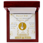 Beautiful Eid Gift for Wife - Dearest Wife, Valentine's day gift ,Gift for her him ,Anniversary gift,  Allah Pendant 18k Gold plated Minimalist, Customize Couple Necklace ,Valentine's day gift ,Gift for her him