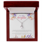 To My Daughter Necklace From Dad With Heartfelt Message & Elegant Box, Gifts For Daughter From Mom, Beautiful Jewelry Gift From Love Daddy Mommy On Graduation, Birthday 2026, Wedding, Valentine's Day