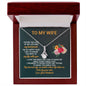 To My Wife Love Your Husband Necklace - Gift For My Wife - Romantic Wife Gift - Wife Birthday Surprise - To My Wife Necklace - Husband Gift For Wife - Couple Necklace Set -Best Birthday Gift for her