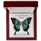 To My Daughter Meaningful Message Card Jewelry Box, Gift for Daughter's Birthday Graduation, Thoughtful for Her from Mom, 2026 Birthday Alluring Beauty Necklace