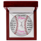 To The Best Baseball Mom Happy Mother's Day Necklace Gifts Ideas for Mom Mommy Mama from Daughter or Son, Motivational Card Jewelry for Her