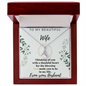 to My Wife Necklace With Message Card - Anniversary Gift for Wife - Couple Necklace Set - Friendship Necklaces - Customize Couple Necklace - Handmade Necklace for Wife