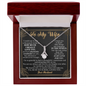 To My Wife Loving Your Husband - To My Wife Necklace From Husband - To My Soulmate Necklace For Women - Necklace For Wife From Husband -