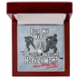 To My Wife Necklace - Romantic Gift for Wife - White Gold Pendant - Puckin' Awesome Hockey Mom - Happy Mothers Day - I Love You! - Anniversary Gift For Wife - Wife Gift From Husband
