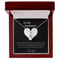 To My Wife Necklace With Message Card - Wife Gift From Husband Future Husband - Couple Necklace Set - Friendship Necklaces - Customize Couple Necklace - to My Soulmate Necklace for Women