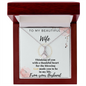 Personalized To Wife Keepsake - Handmade Necklace for wife - Romantic message card for soulmate - Customize Couple Necklace  - Wife Gift - Wife Necklace - Soulmate Gift - Soumate Necklace