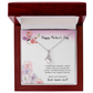 Happy Mother's Day Present for Mom, Floral Birthday Gift Card Necklace From Daughter Son, Best Mom Ever Jewelry for Her Mommy Christmas 2026