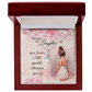 To My Daughter Necklace From Dad With Heartfelt Message & Elegant Box, Gifts For Daughter From Mom, Beautiful Jewelry Gift From Love Daddy Mommy On Graduation, Birthday 2026, Wedding, Valentine's Day
