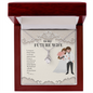 To My Future Wife Necklace - Two hearts for wife - To My Wife Necklace From Husband - To My Soulmate Necklace For Women - Alluring Beauty Necklace for soulmate
