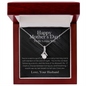 Romantic message card for wife - Love knot - Wife Gift from husband - To My Loving Wife Mother's Day Necklace - Happy Mother's day Gift for soulmate
