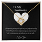 My Soulmate, Love You - Necklace - Friendship Necklaces -  Customize Couple Necklace - to My Wife Necklace From Husband - to My Soulmate Necklace for Women