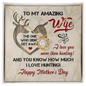 Gift for My Wife - Romantic Wife Gift - Wife Birthday Surprise - to My Amazing Wife Necklace I Love You - Happy Mother's Day Necklace - Gift for Wife From Husband - Love for Wife
