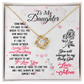 Gift to Daughter from Mom, Beautiful sparkly Pendant for Daughter Birthday Christmas Gift With Message Card