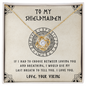 Mother's Day Gift For Wife Girlfriend Future Wife - To My Shieldmaiden -  Last Breath - To My Wife Necklace From Husband - Necklace Gift for newly married couple