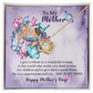 To My Mom Necklace, Happy Mother's Day 2026 Gift, Daughter Gift for Mom, Emotional Message Card Jewelry, Unique Moms Birthday Gift Ideas