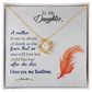 To My Daughter Necklace From Mom – Love Knot Necklace Gift for Daughter – Best Meaningful Daughter Gift, I Love You My Sunshine