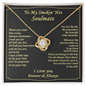 To My Wife Necklace With Message Card -  wife gift from husband future husband - Anniversary Gift For Wife from Husband - To My Soulmate Necklace For Women - Wife Birthday Surprise - Anniversary Gift For Wife