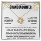 To My Beautiful Granddaughter, I Love You To The Moon & Back, Granddaughter Necklace Gifts From Grandma Grandmother or Grandpa Grandfather, To My Granddaughter Graduation Birthday Pendant Jewelry with Message Card and Gift Box