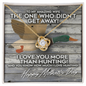 Necklace My Amazing Wife - I Love You More Than Duck Hunting - to My Wife Necklace - Valentines Day Gifts for Wife- Wife Birthday Gift - to My Amazing Wife - I Love You More Than Duck Hunting - Necklace for Beloved Soulmate