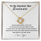 To My Smokin' Hot Soulmate - I love you Necklace - To My Beautiful Wife Necklace Boxed Jewellery - To My Wife Necklace With Message Card - Jewelry Gift for soulmate