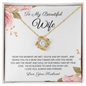 To My Beautiful Wife - Necklace - Love Your Husband - Birthday Gift for wife - Anniversary Gift for soulmate - Gift from Hubby - Gift for Spouse - Necklace Gift for newly married couple